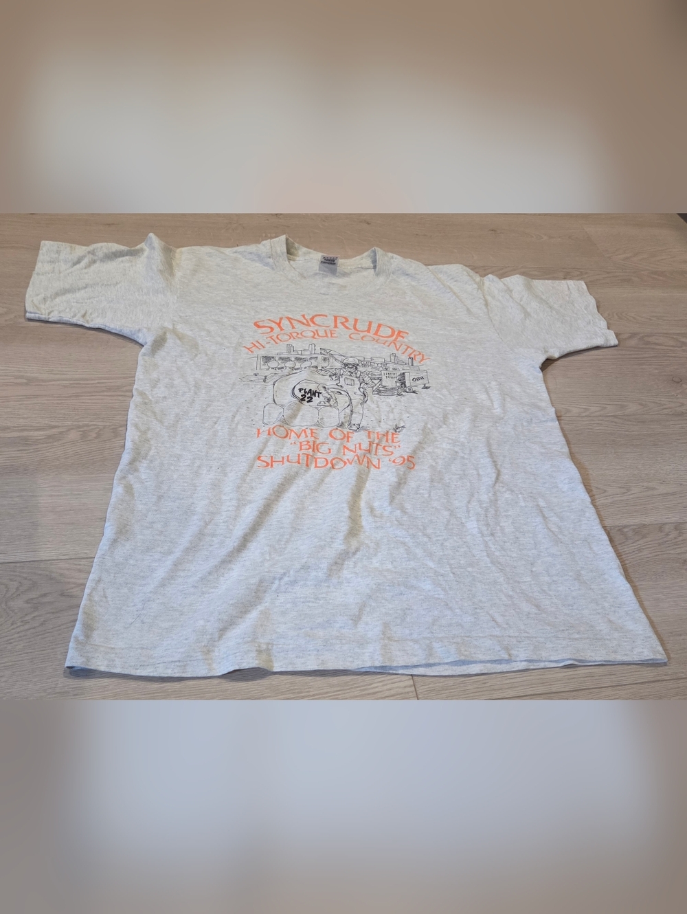 Vintage 1995 Single Stitch Home Of The "Big Nuts" Shutdown